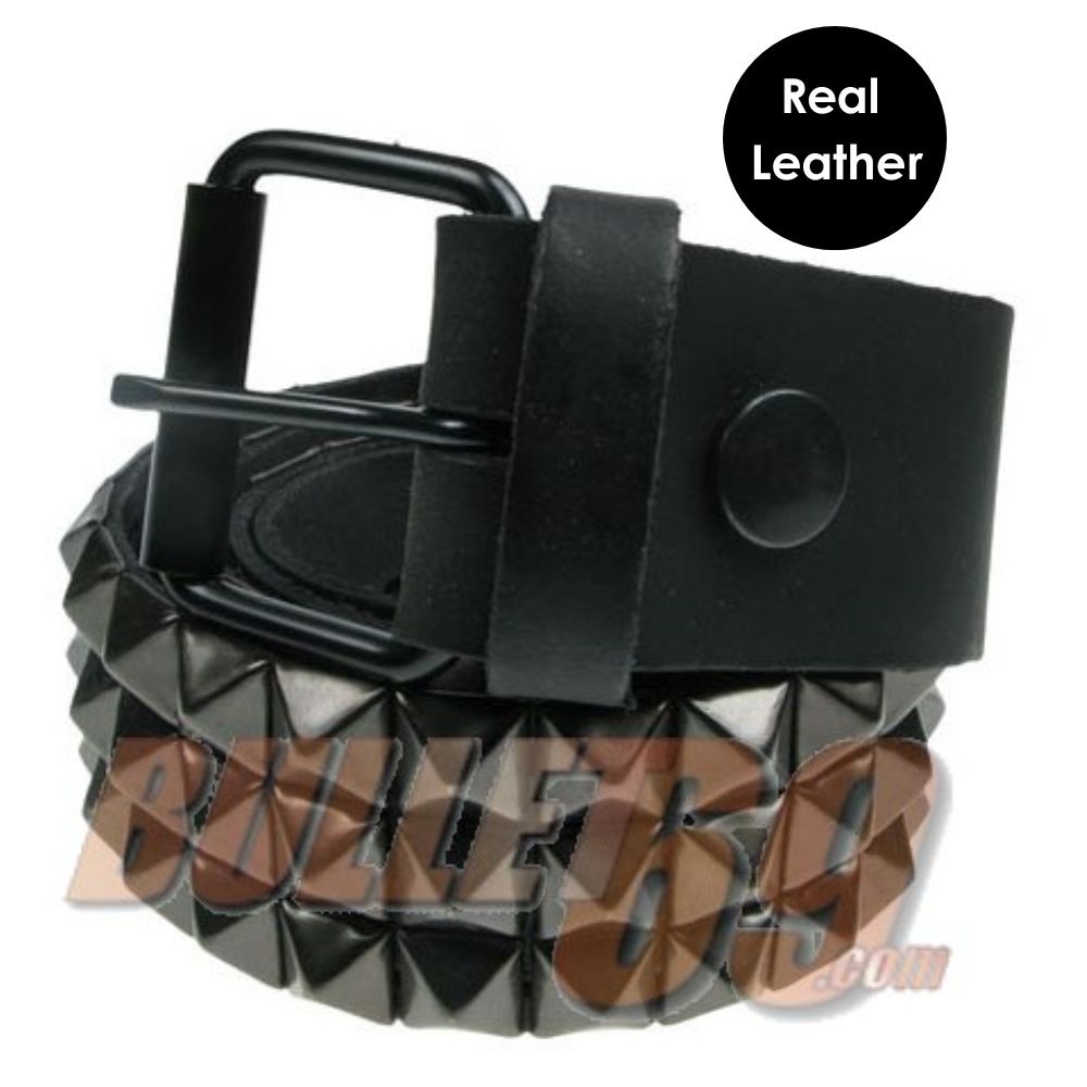 Bullet 69 Funky Punk - 3 row pyramid Riem - Zwart